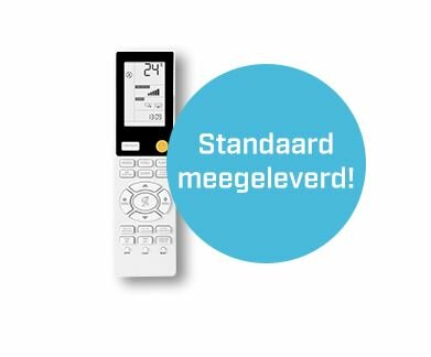 Afstandsbediening standaard meegeleverd