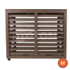 Metosi Airco Cover Compuesto Walnut Medium