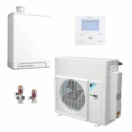 Daikin Intergas H hybride warmtepomp set lucht/water monoblock 4 kW CW5